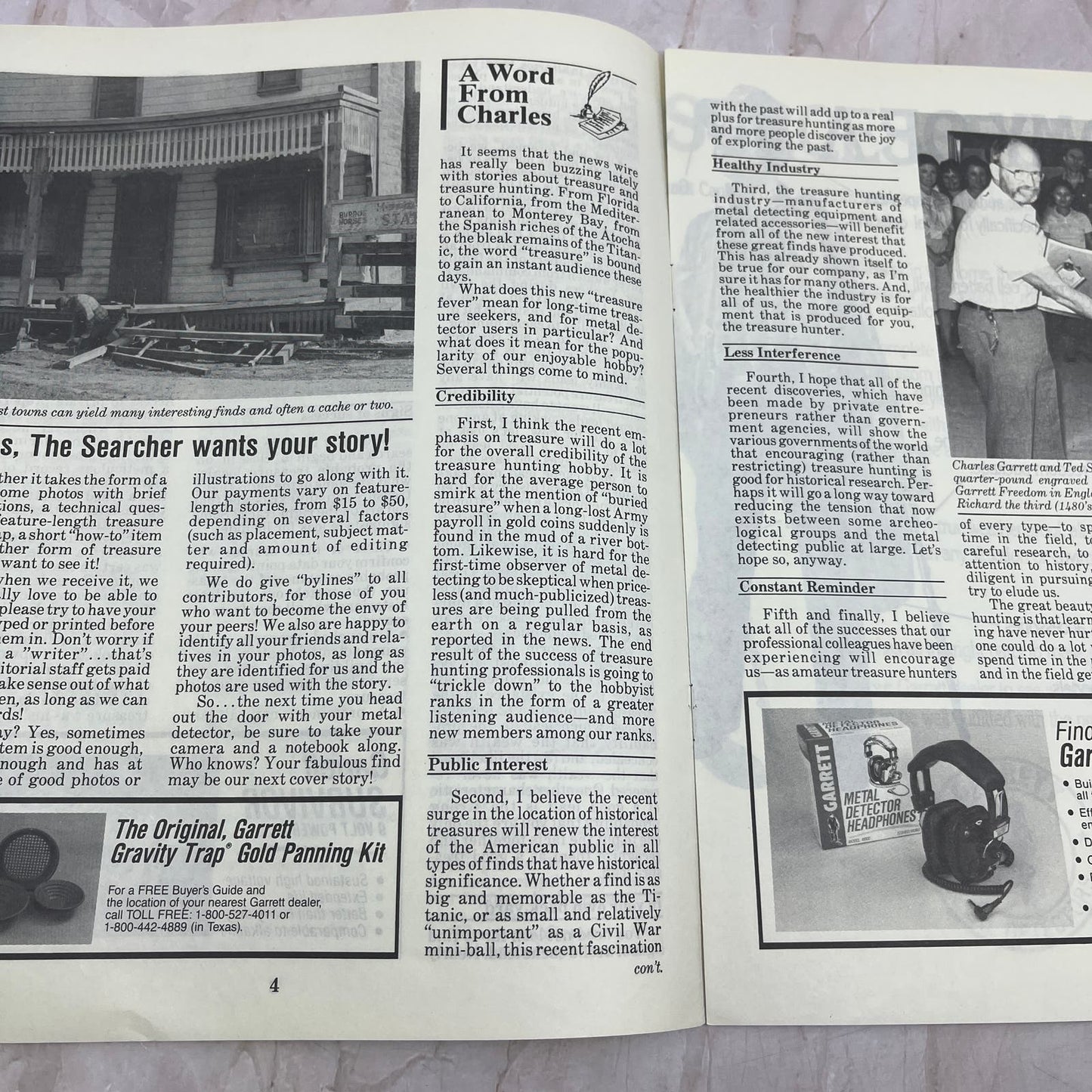 1987 Feb - The Garrett Searcher Newsletter Treasure Hunting Metal Detectors M20