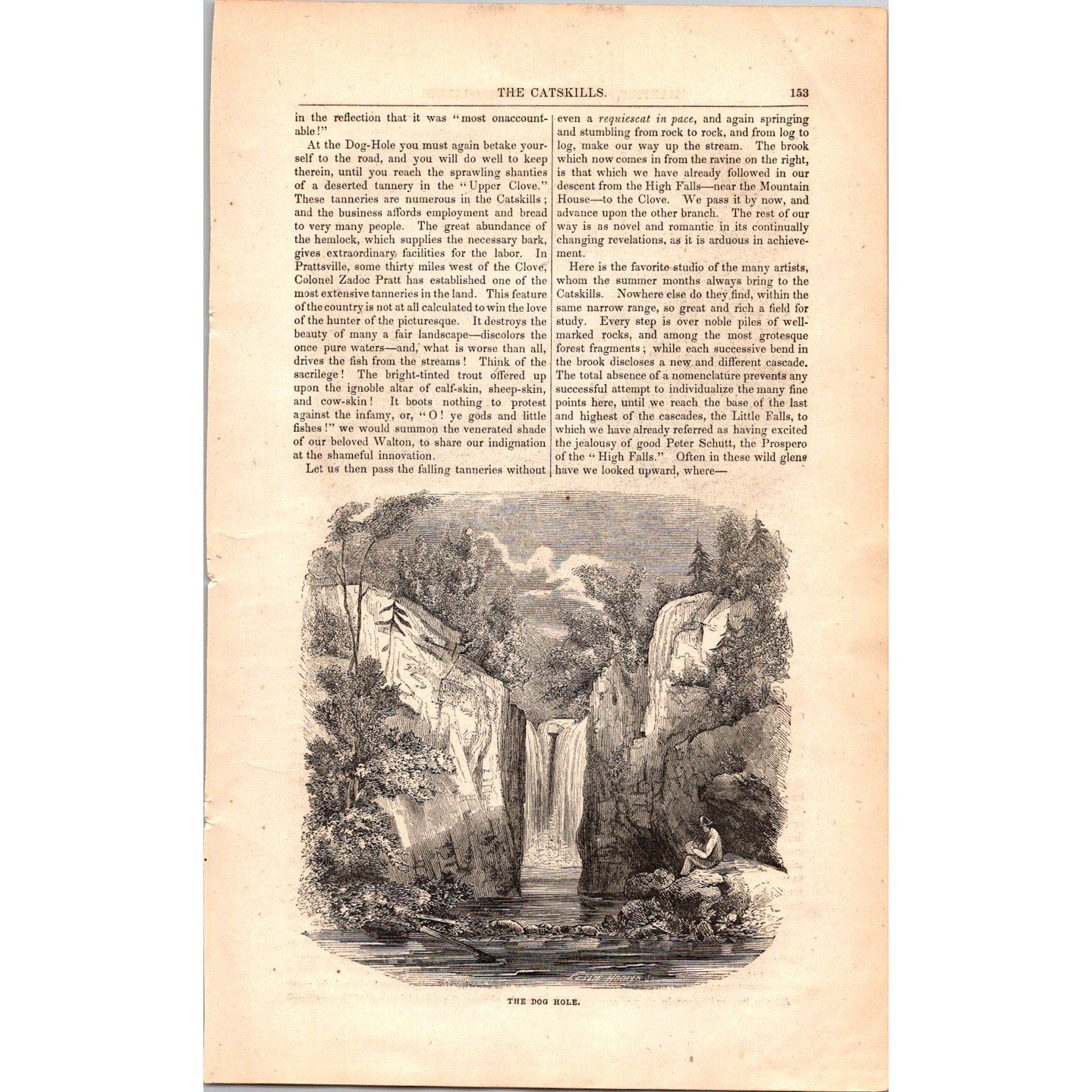 The Catskills by T. Addison Richards - 7 Pages 1854 Article I19