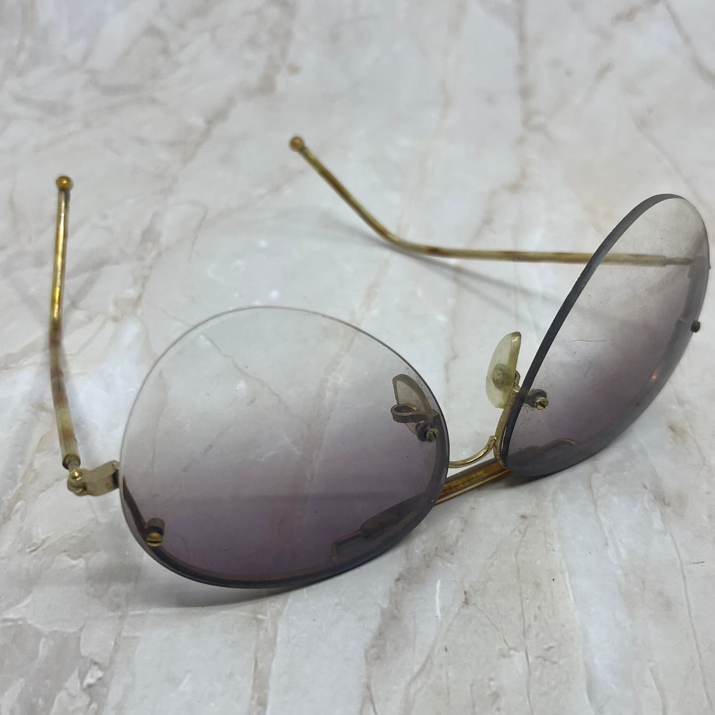 Retro Men’s Rimless ROC Taiwan Aviator Sunglasses Eyeglasses Frames TD7-G3-10