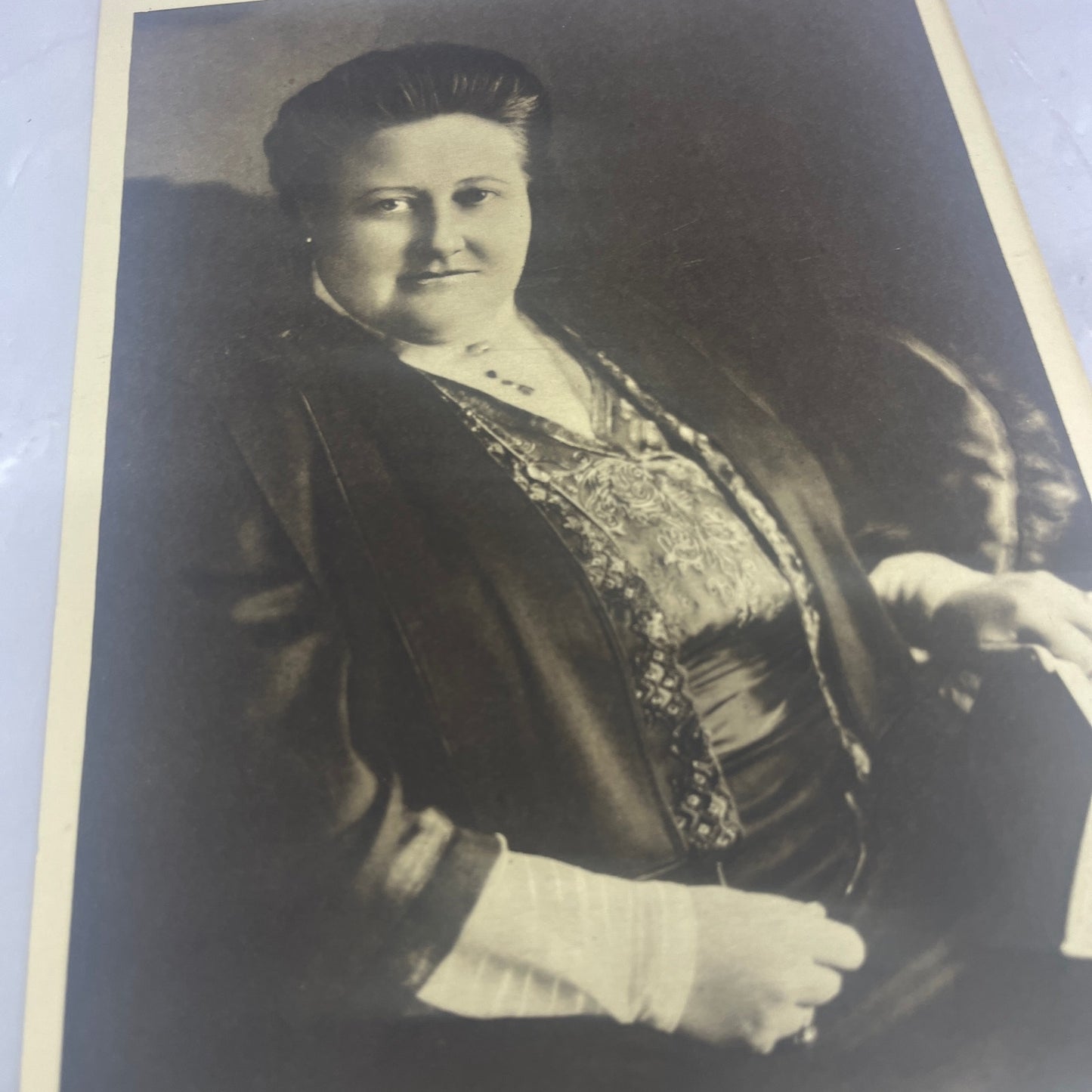 1916 Amy Lowell Portrait Antique 8.5x9.5" Art Print V20