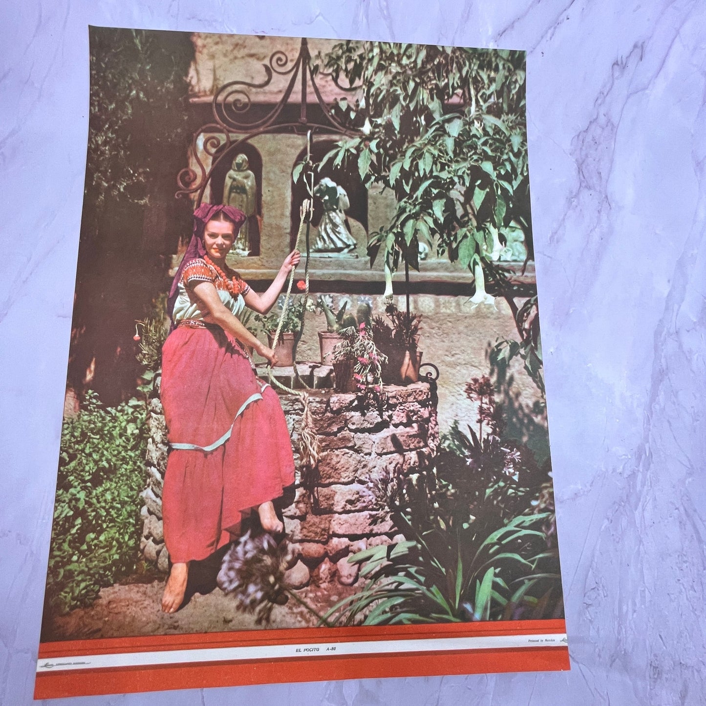 El Pocito - Retro Mexican Art 11.5x14.5" Art Print V22