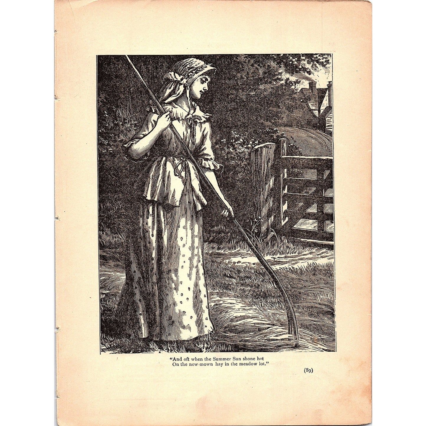 Maud Muller John Greenleaf Whittier 2 Pages 1884 Poem TA5-CJ-4