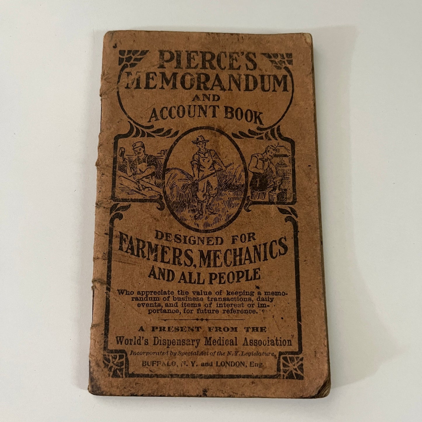 1919 Pierce's Memorandum and Account Book for Farmers, Mechanics TE2-BB