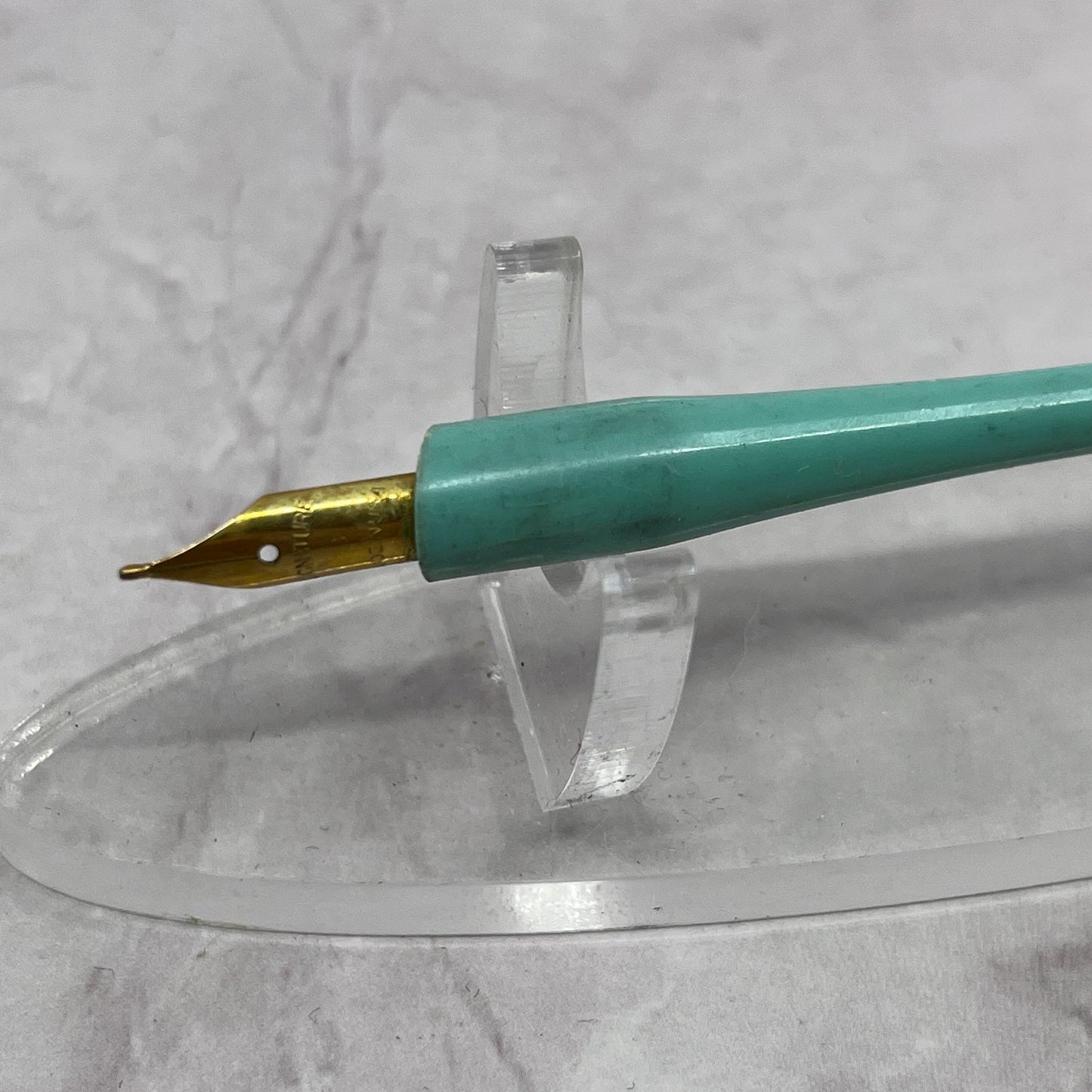 Vintage Petit Blue Celluloid Calligraphy Dip Pen TC5-PN2