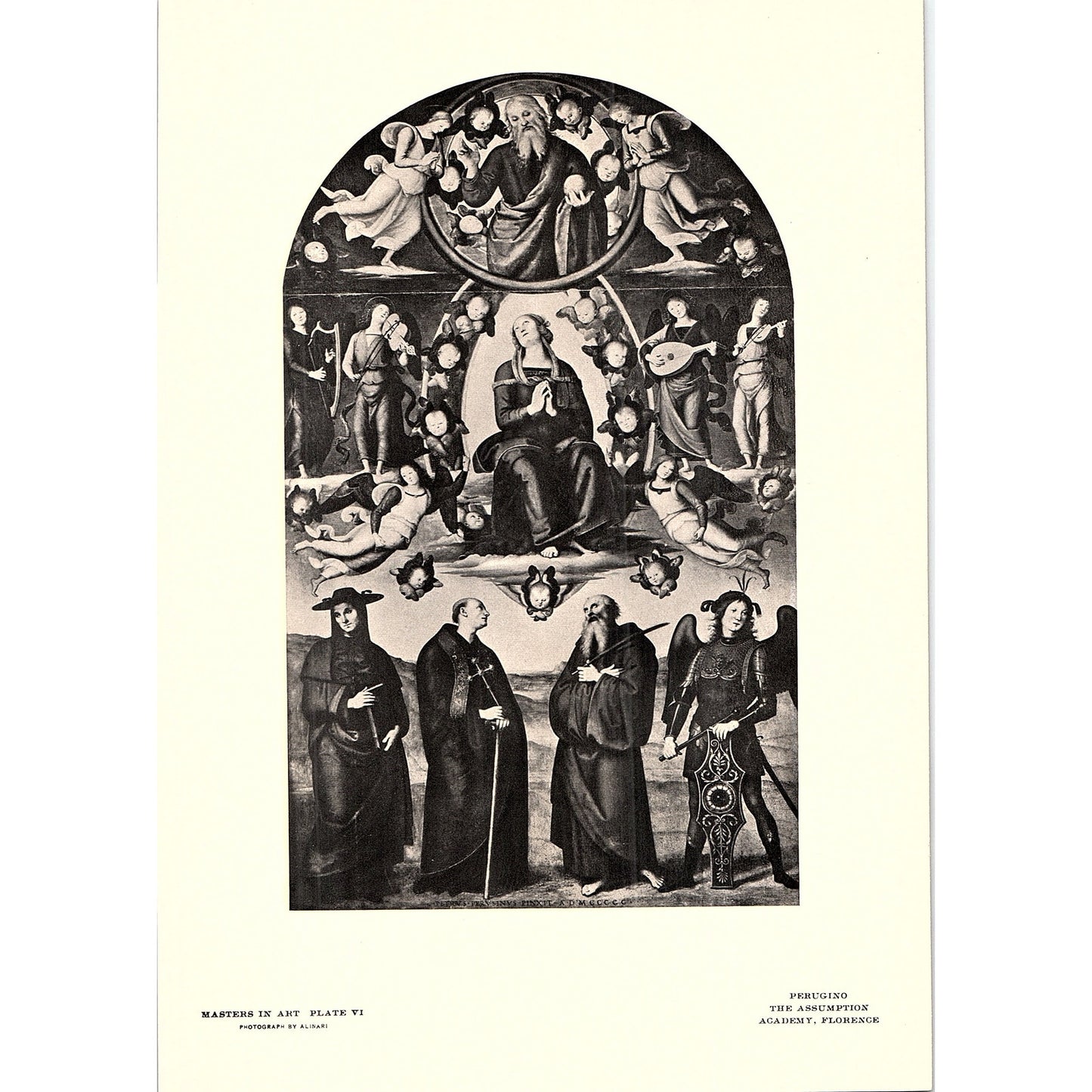 The Assumption - Perugino - 1902 Litho Art Print AF4-13
