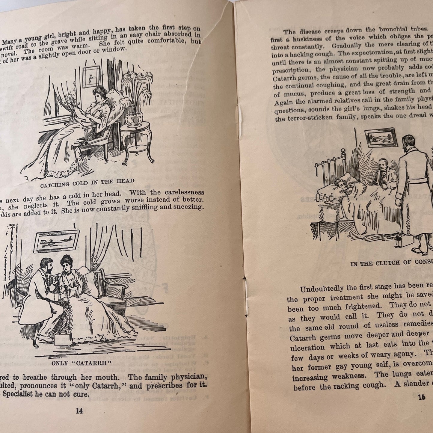 Catarrh Treatment Health Specialist Sproule Promo Booklet c1900 Original TK3-G