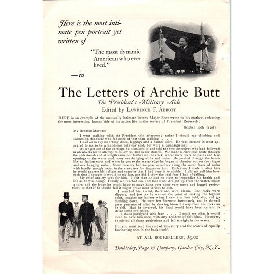 The Letters of Archie Butt The President's Military Aide 2 Page 1924 Article D23