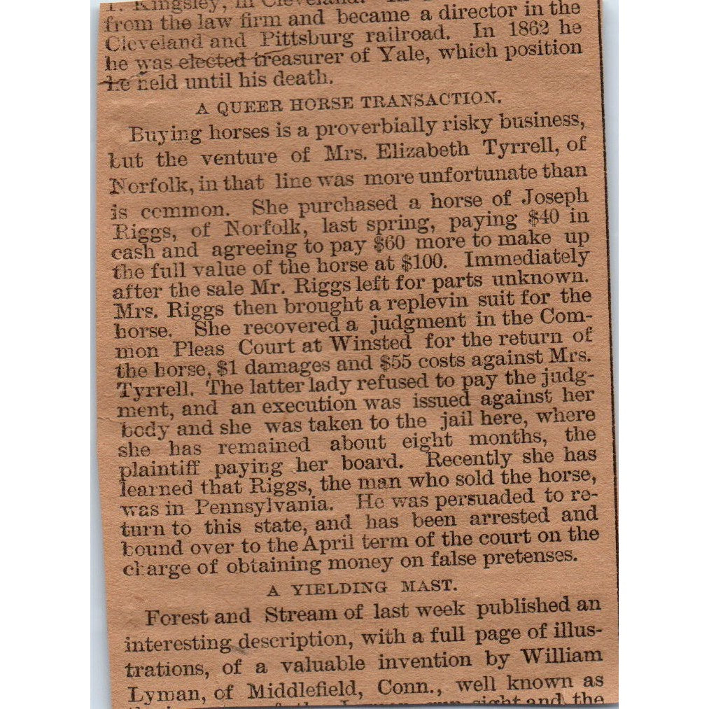 G. Fox & Co Holiday Bargains 1886 Hartford CT Victorian Ad AB8-HT1