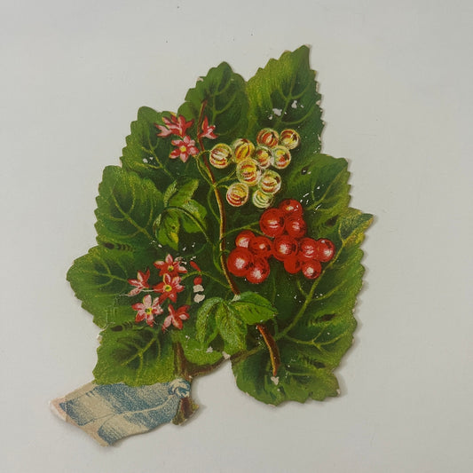 1880s Embossed Victorian Die Cut Bluxome Lace Fans 21st St NY 3x4" SAH9-H7