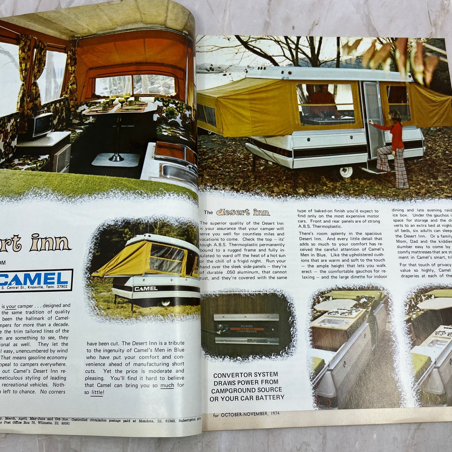 1974 Nov - Camping Industry Magazine Tent Campers Metal Detectors RVs M18