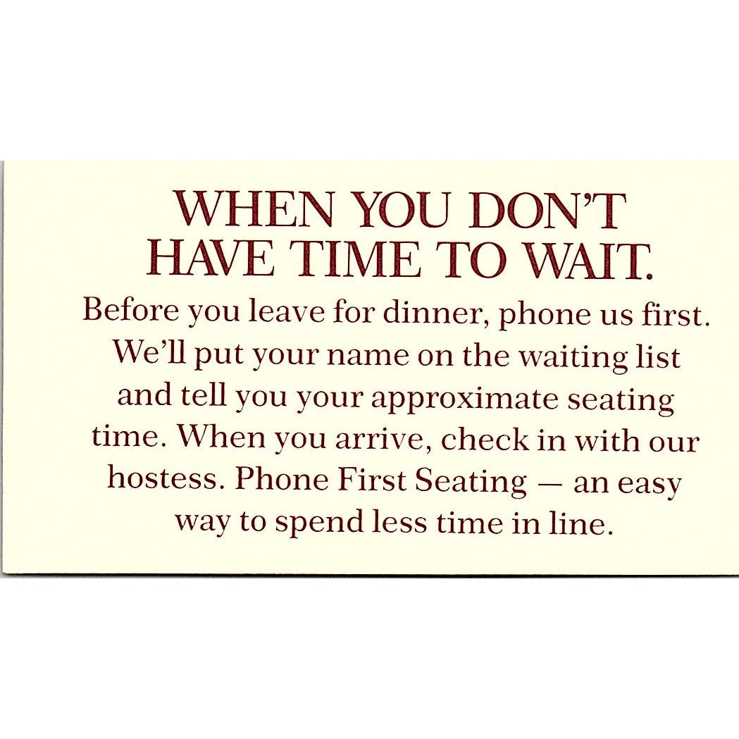 Steak and Ale Jacinto City Texas Vintage Business Card SD9-B14