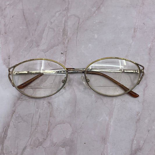 Retro Oval Enamel Women's Wire Rim Glasses Eyeglasses Frames TF4-G1-1