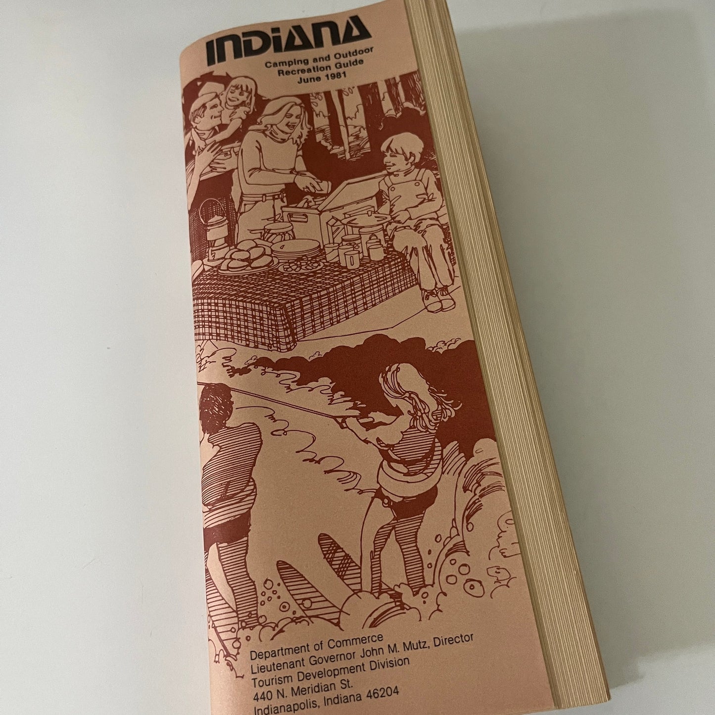 1981 Indiana Camping and Outdoor Recreation Guide Booklet TE2-BB