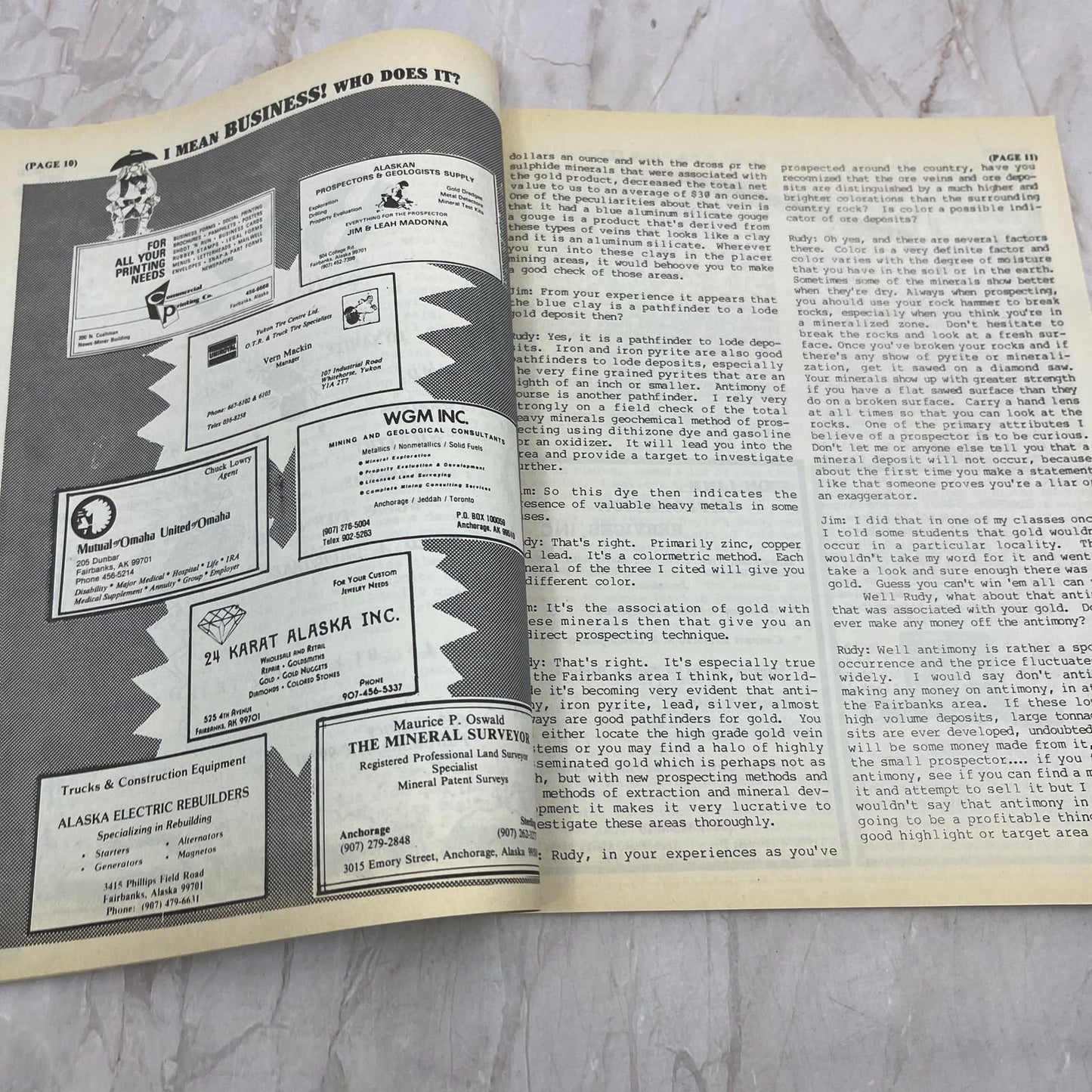 1987 Fall - Alaskan Prospectors and Miners News Magazine Gold Discovery M20