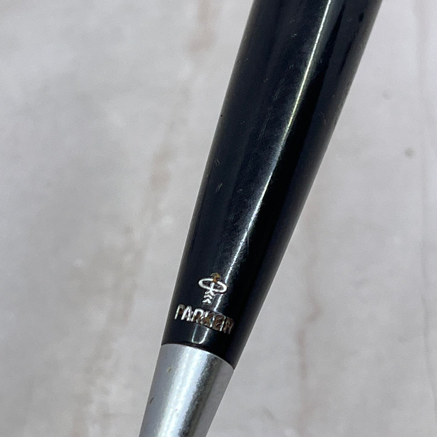 Vintage Original Parker 51 Black And Chrome Desk Pen Socket Magnetix Socket SB8