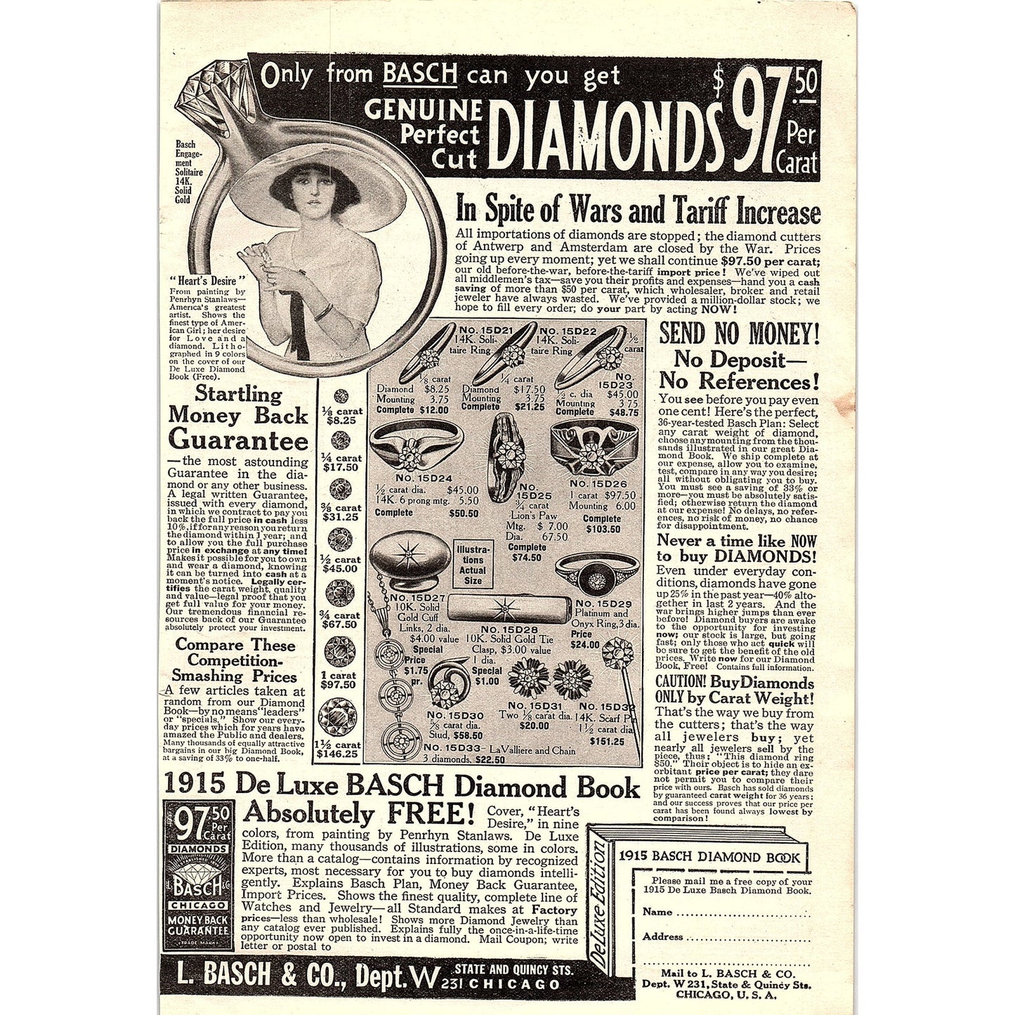 Webb C. Ball Watch Co 20th Century Ball Watch 1914 Original Ad AF3-2