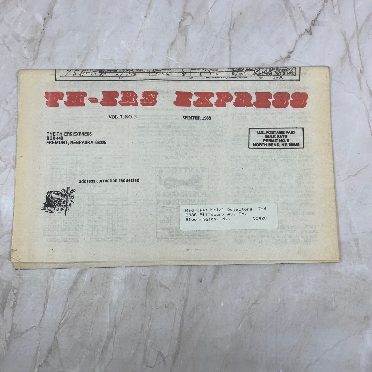 1988 Vol 7 No 2 TH-ers Express Treasure Hunting Newspaper Fremont NE M20
