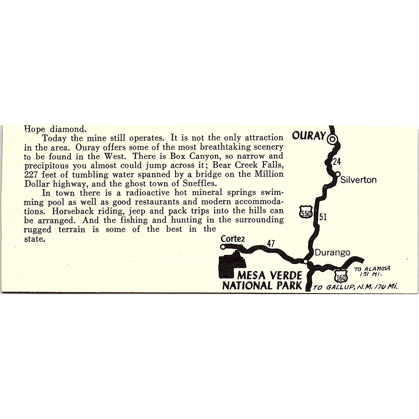 Curve Motel Rocky Ford CO 1958 Ad AG1-M1