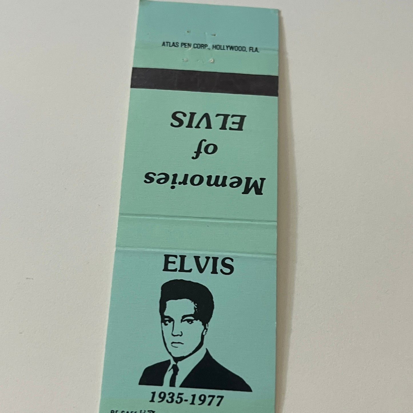 1977 Memories of Elvis Presley Vintage Matchbook Cover TB6-MB2-5
