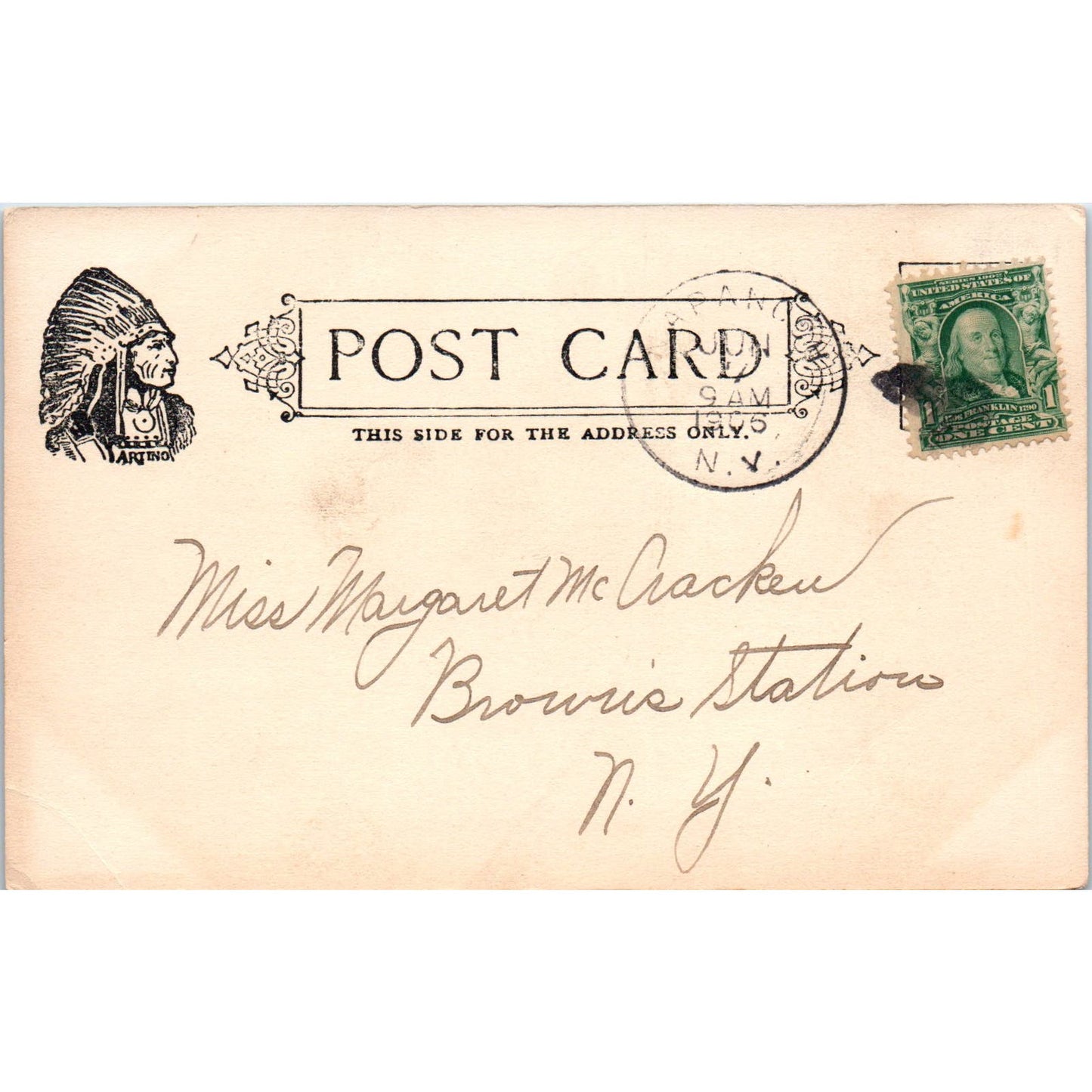 Cordoba Fighting Dog E.F. Brannings Artino Card 1906 Postcard PD2