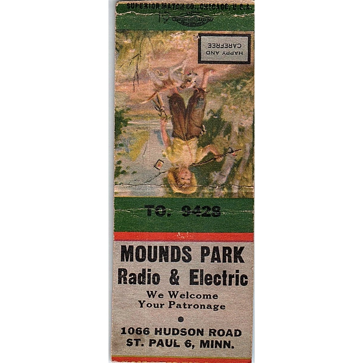 Mounds Park Radio & Electric St. Paul MN Vintage Matchbook Cover SF3-Y6