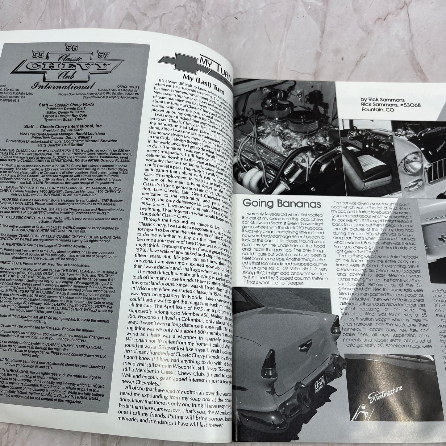 Fuel & Brake Line Replacement - '55, '56, '57 Classic Chevy World - Apr 1989 M31