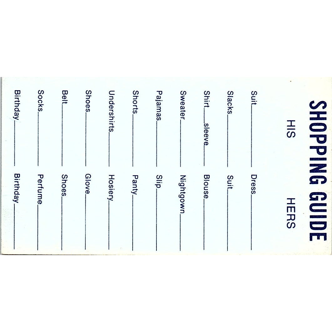 Palais Royal Almeda Mall Houston TX Vintage Business Card SE5-B5