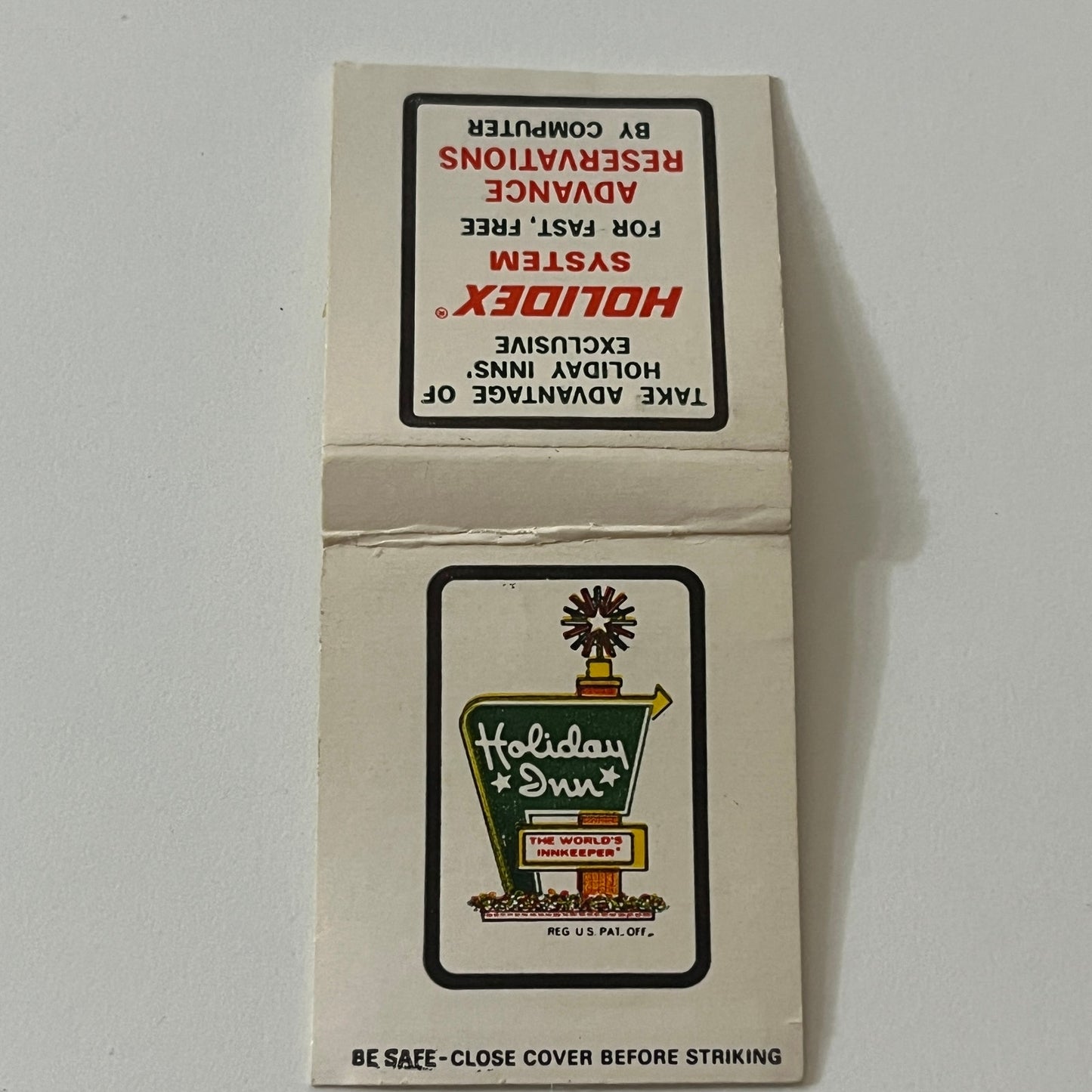 Holiday Inn Lake Charles LA Holidex Vintage Matchbook TB6-MB2-11