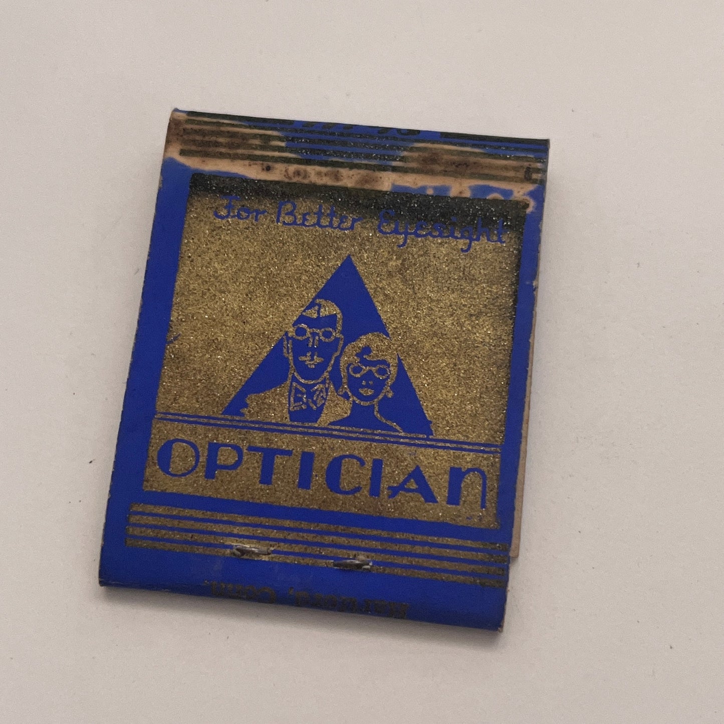 The Hartford Optical Co J.L. Schmidt Optician Vintage Matchbook Cover TB8-MB2-4