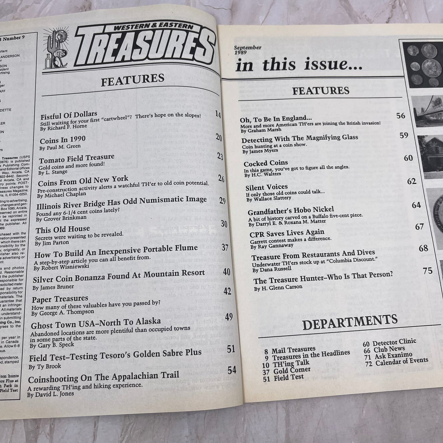 1989 Sept - Western & Eastern Treasures Magazine - Treasure Hunting Gold M11