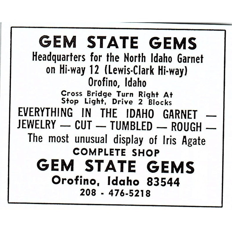 Lyko Mineral & Gem William J Lyons Jack R Young El Paso TX 1972 Ad AF8-M1