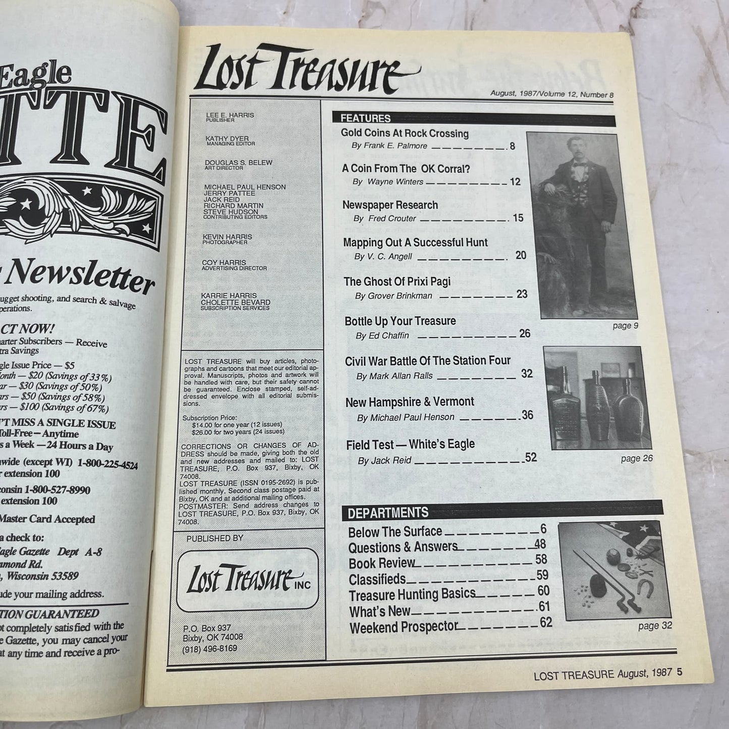 1987 Aug - Lost Treasure Magazine - Treasure Hunting Gold Prospecting M15