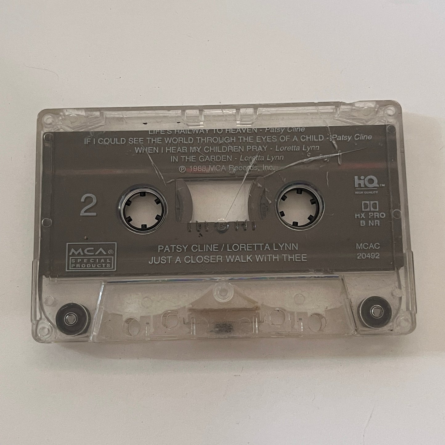 Patsy Cline/Loretta Lynn - Just a Closer Walk With Thee Cassette Tape TB6-OT2