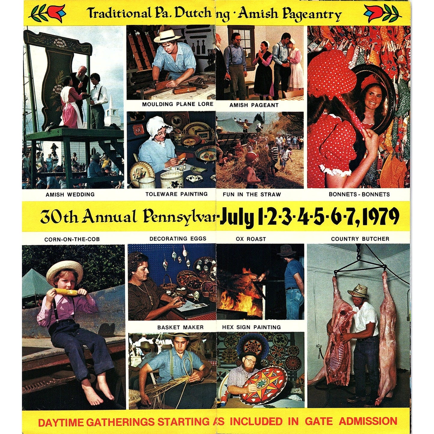 1979 Kutztown Folk Festival Allentown Reading PA Vintage Travel Brochure TH2-OP5