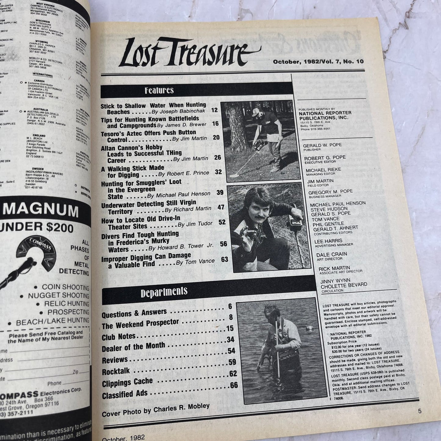 1982 Oct - Lost Treasure Magazine - Treasure Hunting Gold Prospecting M15