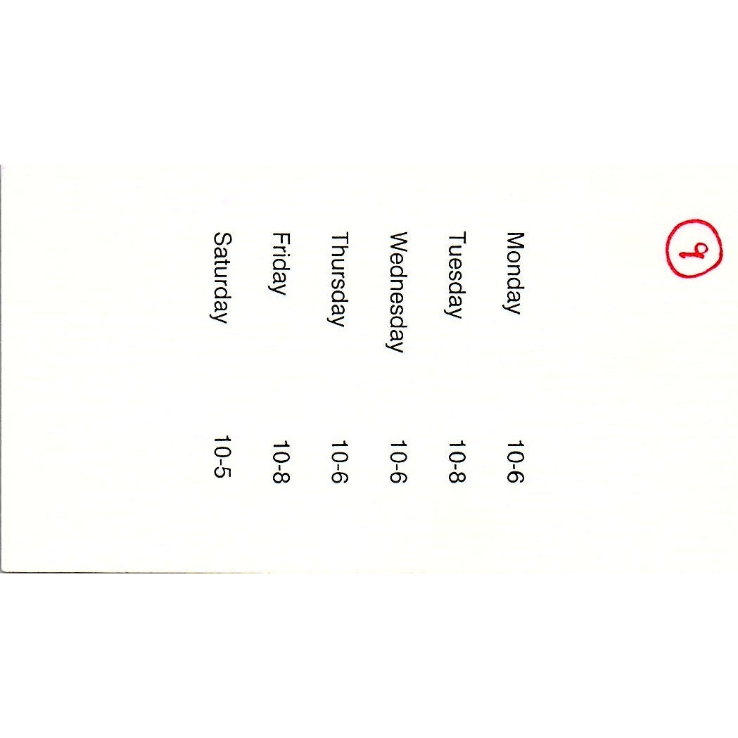 Luv2Scrapbook Karen Monroe Barb Moss Ft Wayne IN Vintage Business Card SC9-B11