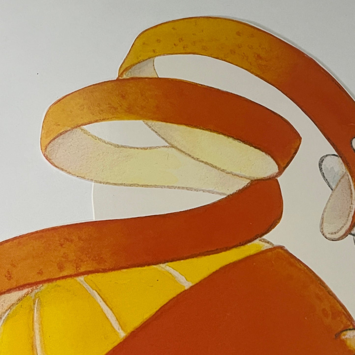 Original 1992 Dole Orange Two Sided Advertising Store Display Sign 9x16"