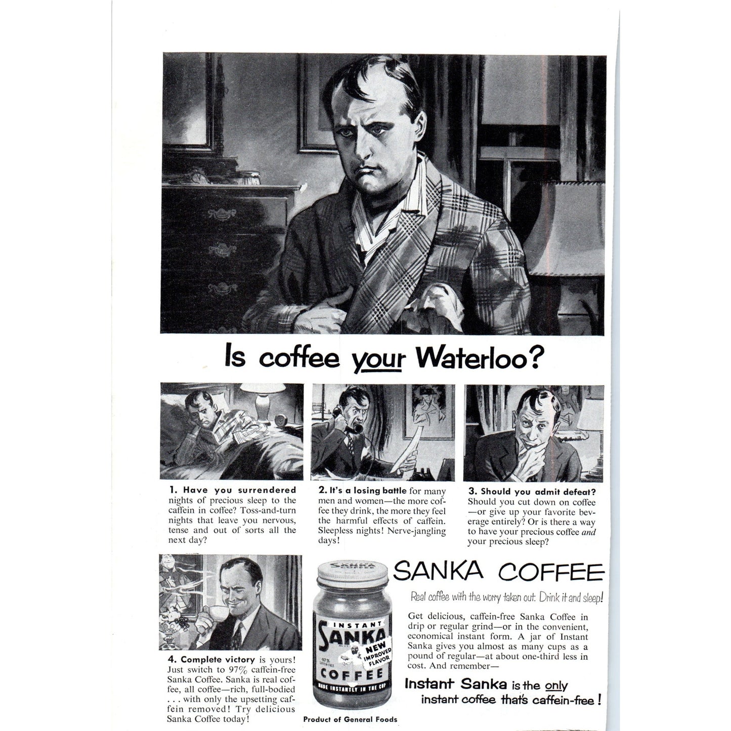 GE General Electric Black-Daylite Television - Vintage Magazine Ad D20