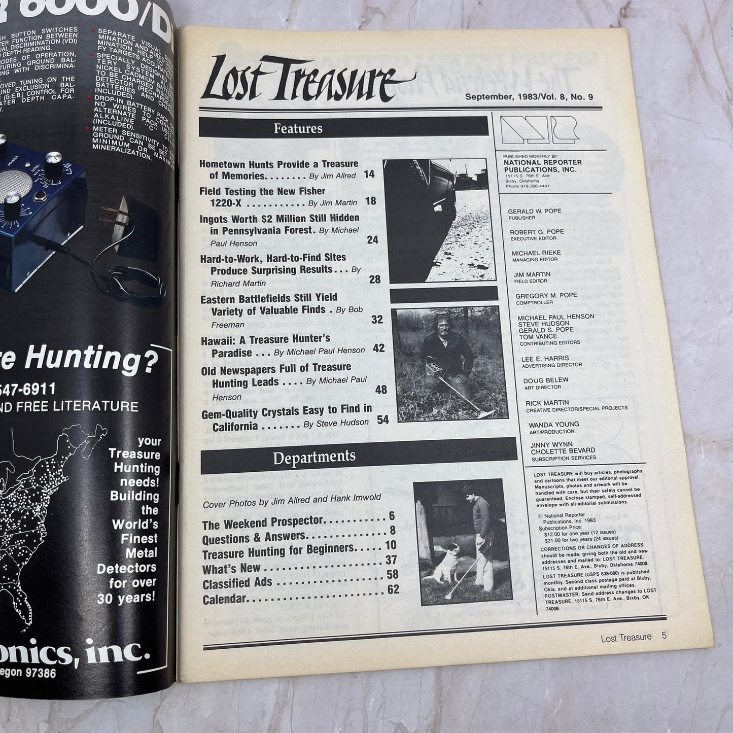 1983 Sept - Lost Treasure Magazine - Treasure Hunting Gold Prospecting M15