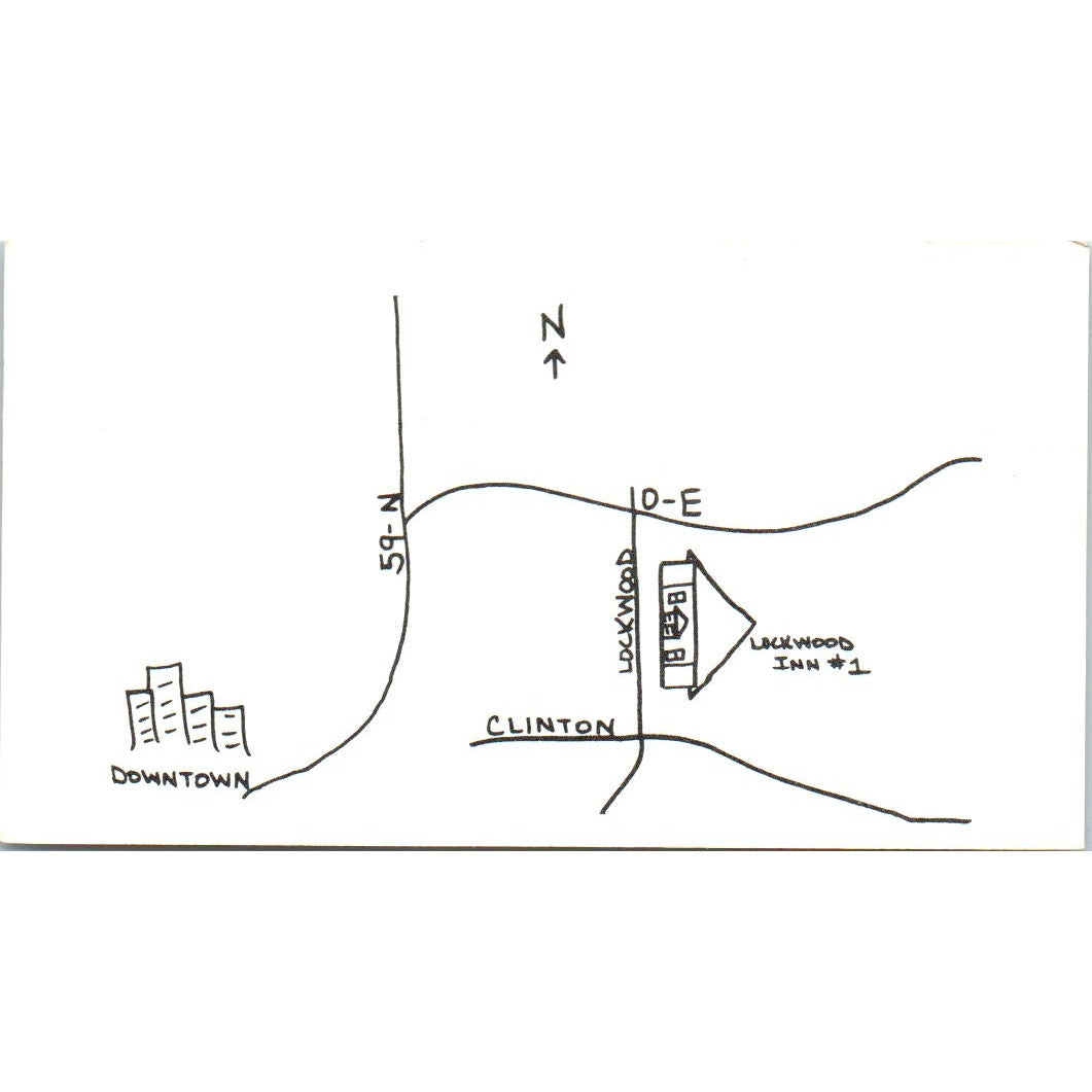 Lockwood Inn No. 1 Catering Co Mary Deborah Semien Houston Business Card SD8-B9