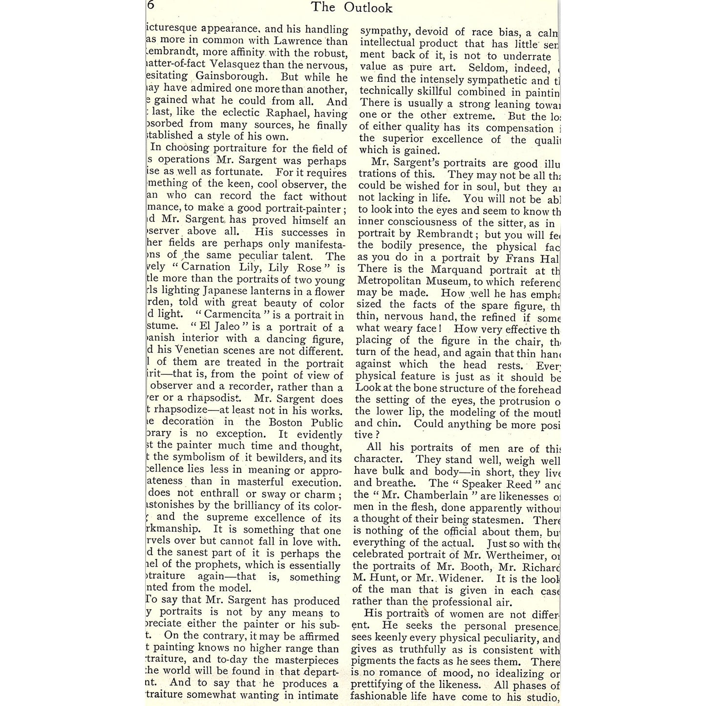 Portrait of Ada Rehan by John S. Sargent 1903 Art Print AG7-2