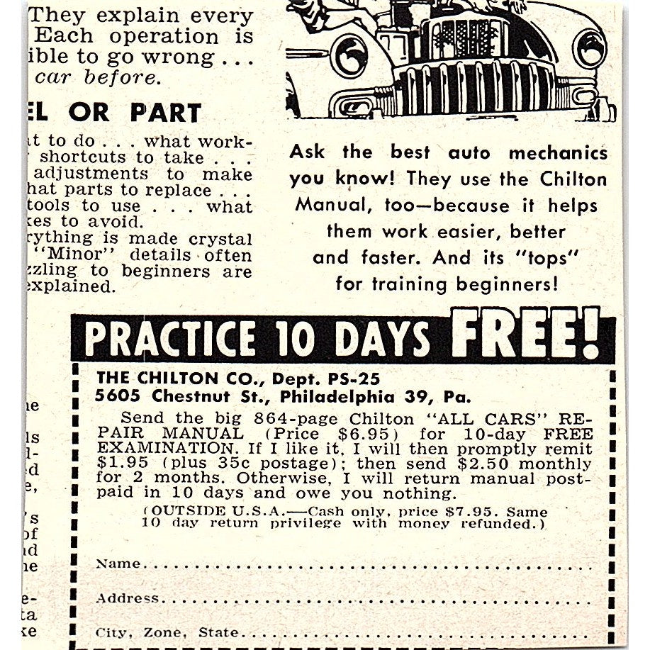 Paint Stripes With New Paint Pen Wendell Mfg Co Chicago 1955 Ad AF9-M3