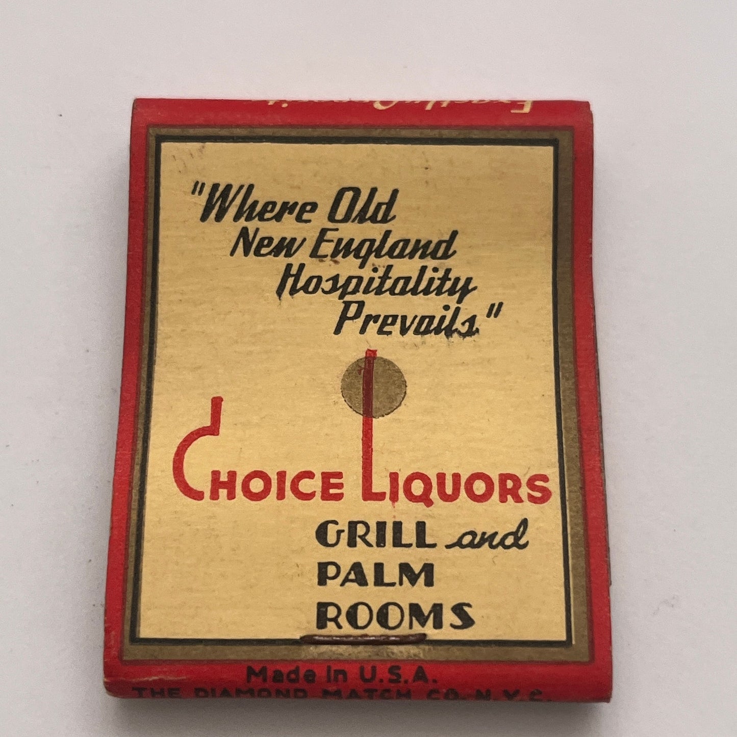 Adams House Restaurant Grill & Palm Room Boston Vtg Matchbook Cover TB8-MB2-7