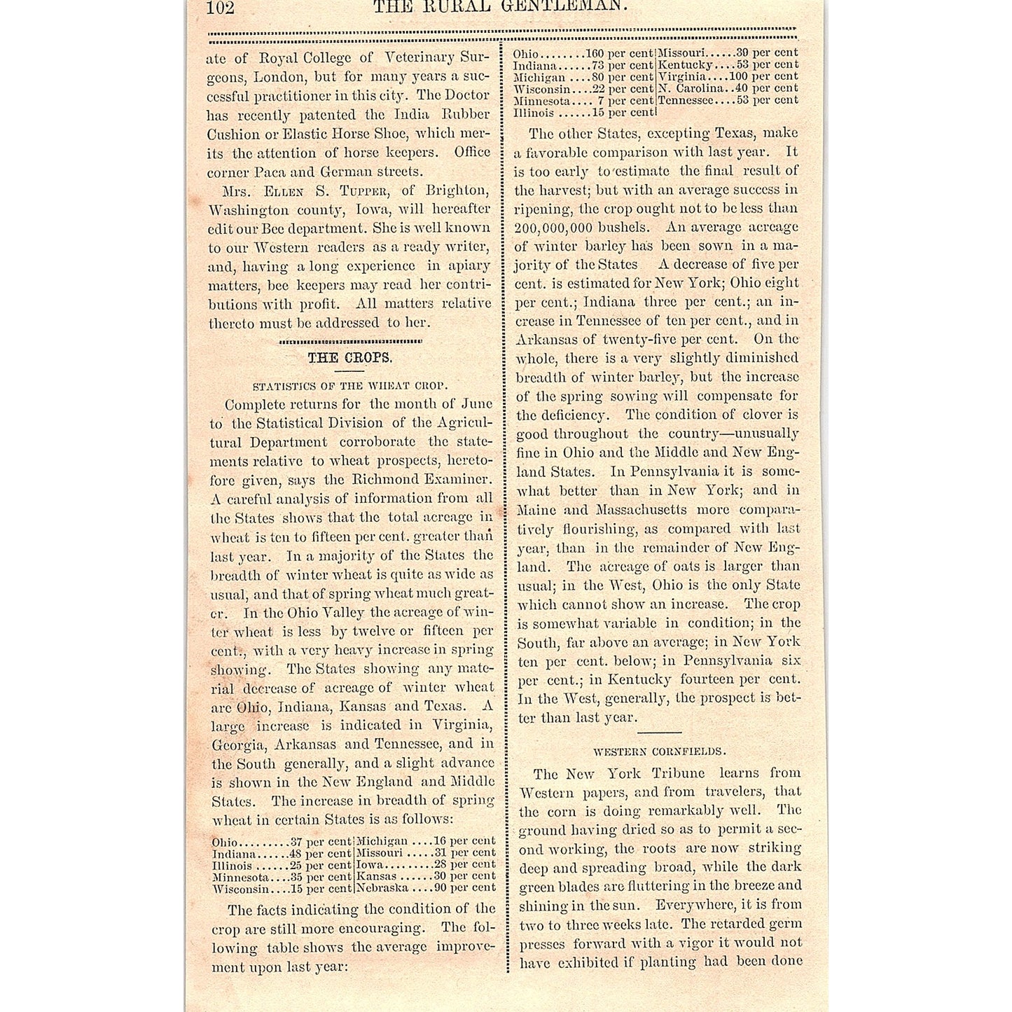 Death of Hon. Isaac Newton an D.S. Burnet 1867 Article AG9-5