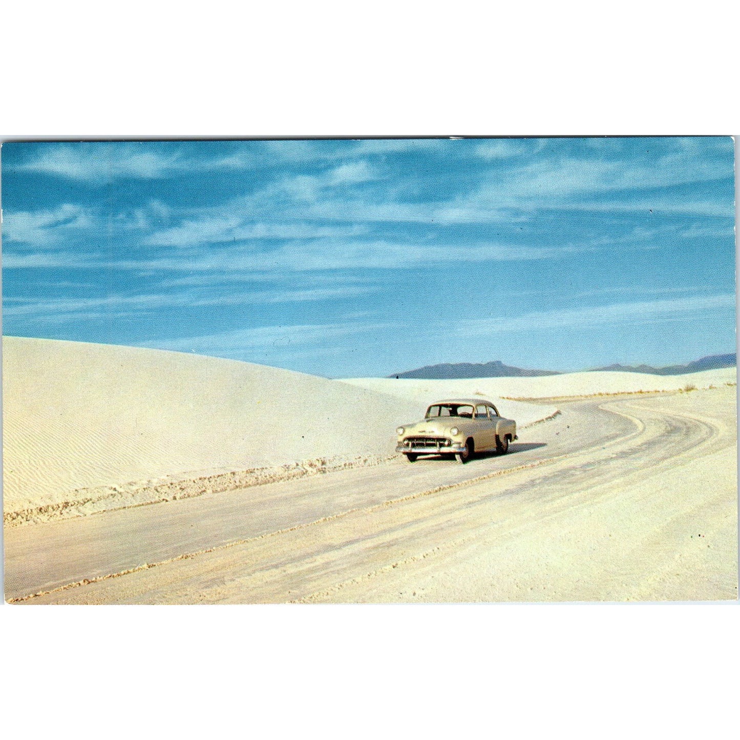 Park Roadway White Sands National Monument New Mexico Vintage Postcard PE3