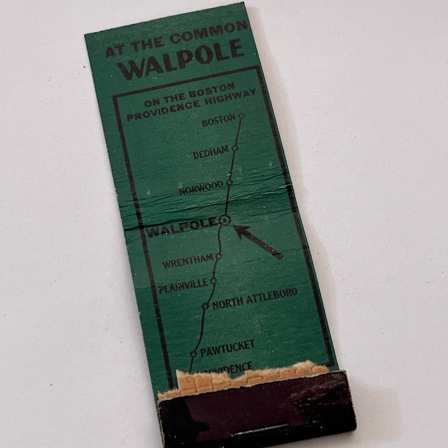 Wellington Pharmacy & Soda Grill Walpole Vintage Matchbook Cover TB8-MB3-6