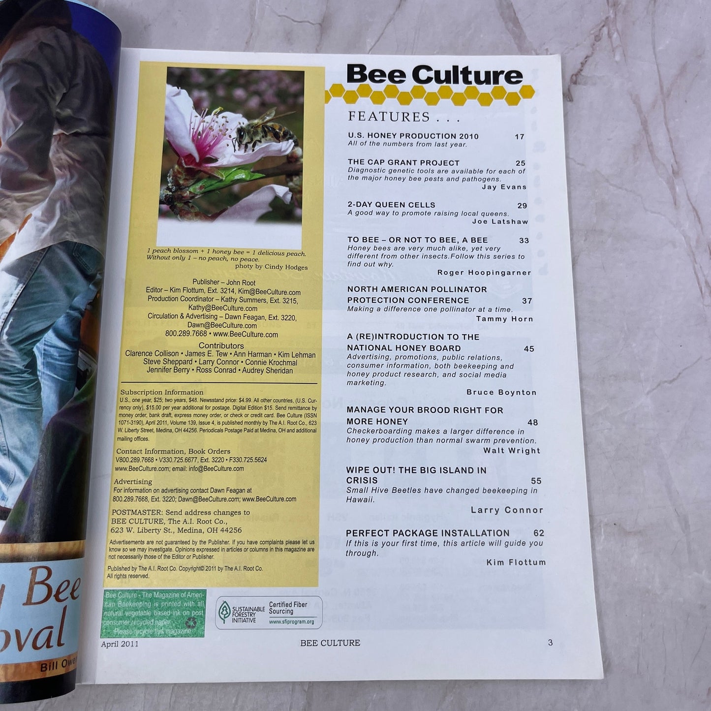2011 Apr - Bee Culture Magazine - Bees Beekeeping Honey M32
