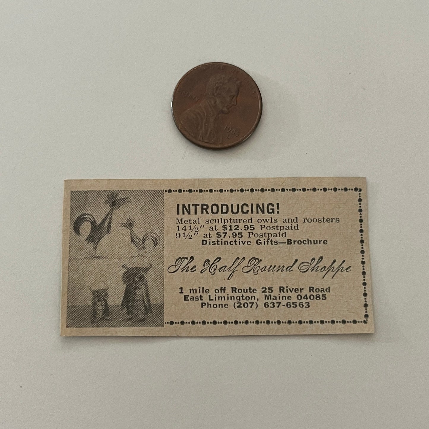 Half Round Shoppe Distinctive Gifts East Limington ME 1971 Magazine Ad SAG4-S18