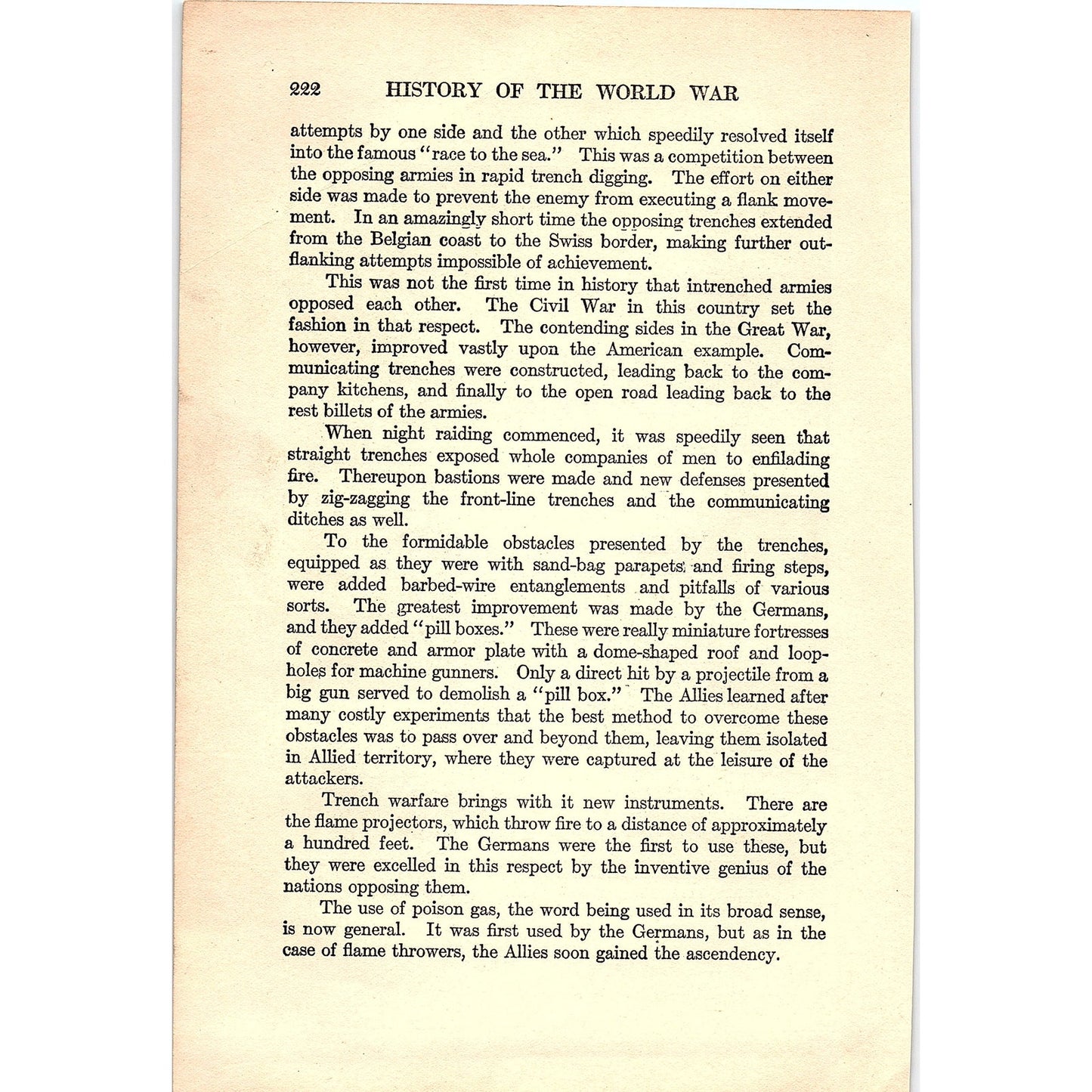 Forts, Flying and Naval Bases on the North Sea 1919 WWI Map Print AF9-15