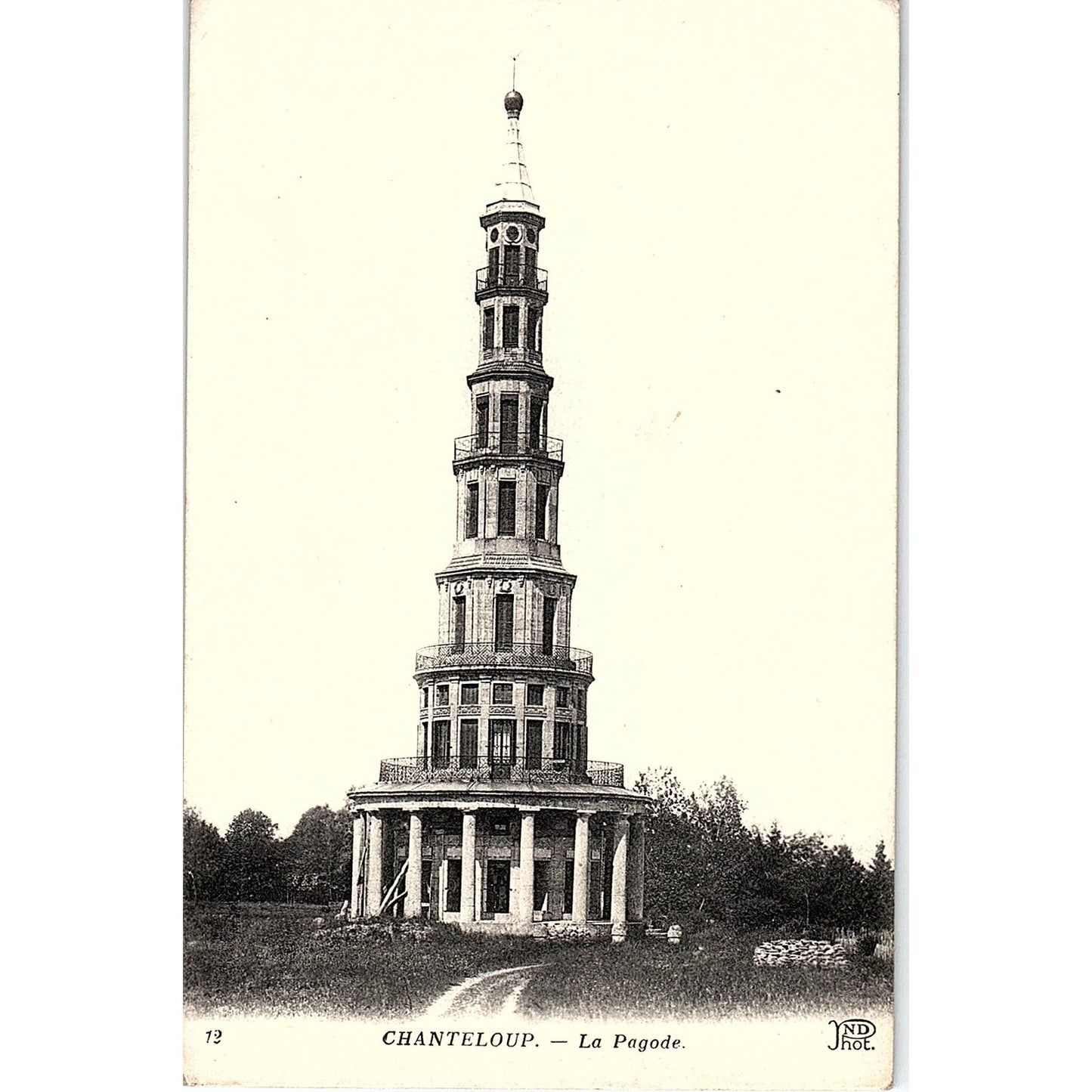 Chanteloup La Pagode French Antique Postcard PE11